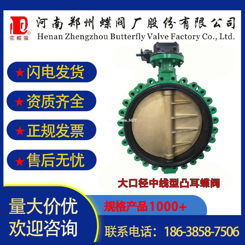 大口径中线型凸耳蝶阀